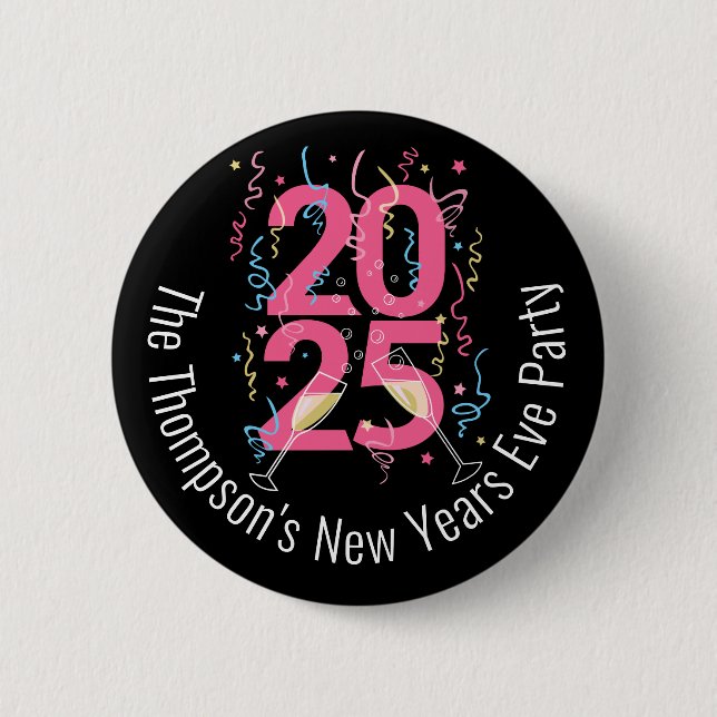 Badge Rond 5 Cm Fête de la Saint-Sylvestre 2022 (Devant)