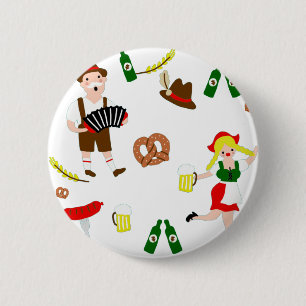 Badge Rond 5 Cm Fête de l'Oktoberfest