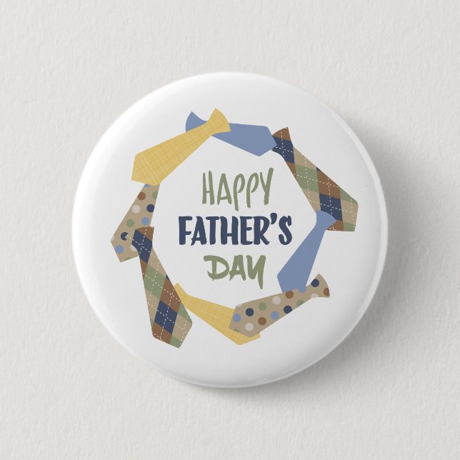 Badge Rond 5 Cm Fête des pères (Devant)