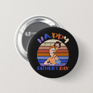 Badge Rond 5 Cm Fête des pères drôle