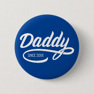 Badge Rond 5 Cm Fête des pères - Papa depuis...