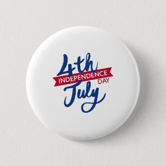 Badge Rond 5 Cm Fête d'indépendance du 4 juillet