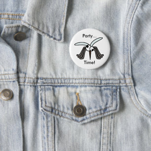 Badge Rond 5 Cm Fête drôle Mosquito