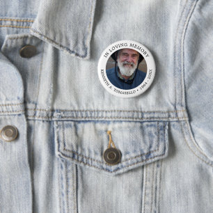 Badge Rond 5 Cm Fête funéraire commémorative classique