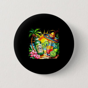 Badge Rond 5 Cm Fête mexicaine drôle de boisson de tequila Cinco D