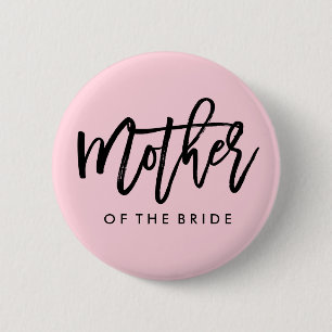 Badge Rond 5 Cm Fête nuptiale moderne mère de la mariée
