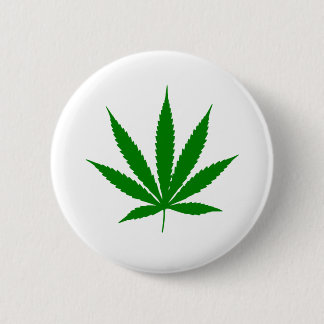 Badge Rond 5 Cm Feuille de pot