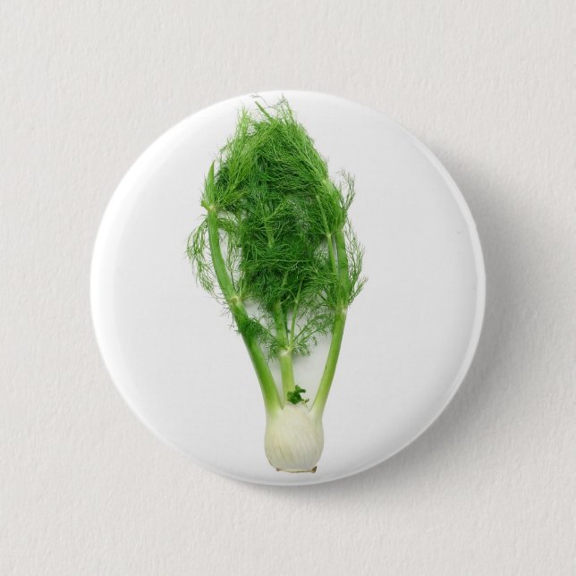 Badge Rond 5 Cm Feuille et ampoule de fenouil (Devant)