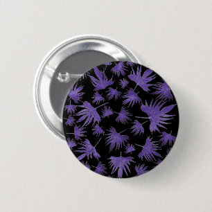 Badge Rond 5 Cm Feuilles de vigne canarienne violet