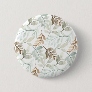 Badge Rond 5 Cm Feuilles tombantes