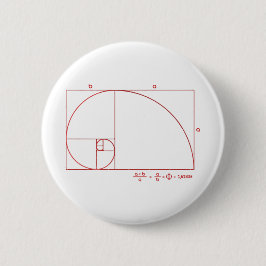 Badge Rond 5 Cm Fibonacci