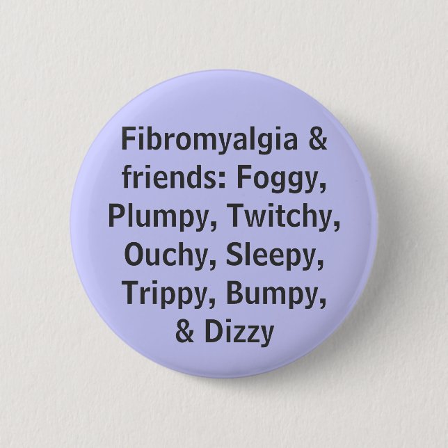 Badge Rond 5 Cm Fibromyalgie et amis - bouton (Devant)