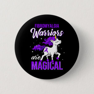 Badge Rond 5 Cm Fibromyalgie Guerrier de sensibilisation amusant U