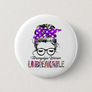 Badge Rond 5 Cm Fibromyalgie Sensibilisation au ruban Cadeaux de s