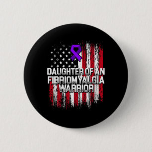 Badge Rond 5 Cm Fibromyalgie Survivante Fille Guerrière 3