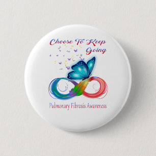 Badge Rond 5 Cm Fibrose pulmonaire