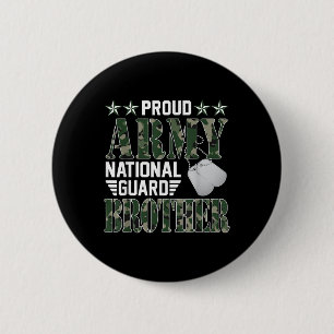 Badge Rond 5 Cm Fier Armée Garde nationale Frère Famille militaire