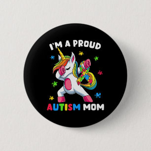 Badge Rond 5 Cm Fier Autisme Maman Danse Dab