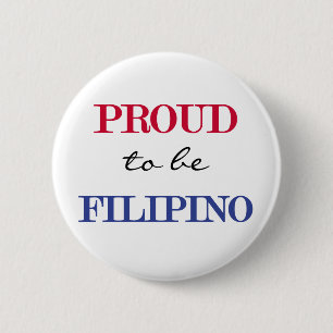 Badge Rond 5 Cm Fier d'être Fillipino