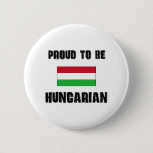 Badge Rond 5 Cm Fier d'être HONGROIS