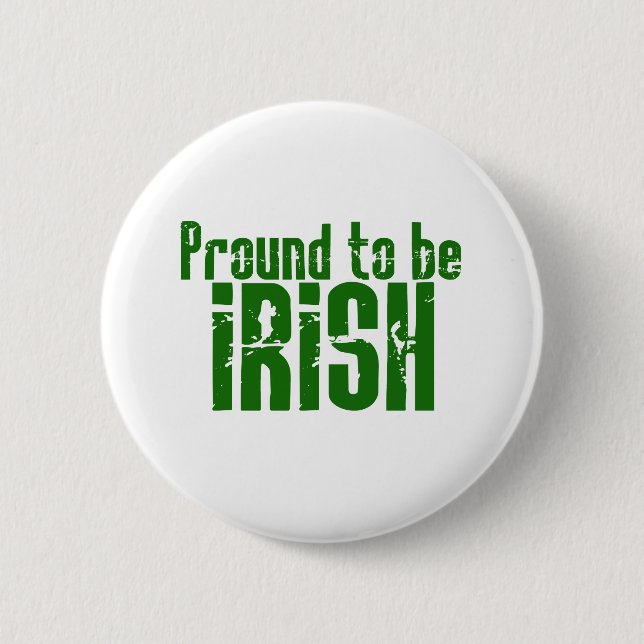 Badge Rond 5 Cm Fier d'être irlandais (Devant)