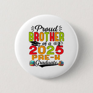 Badge Rond 5 Cm Fier Frère de 2025 Avant la Journée des Pères du D
