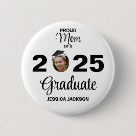 Badge Rond 5 Cm Fier maman d'un Bouton Graduate 20xx