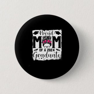 Badge Rond 5 Cm Fier Maman D'Une Classe De Diplômés De 2024 De 202