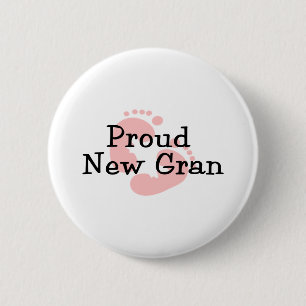 Badge Rond 5 Cm Fier nouvel Empreintes Gran Baby Girl