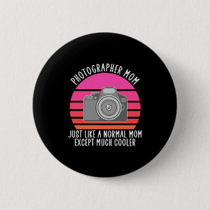 Badge Rond 5 Cm Fier photographe maman