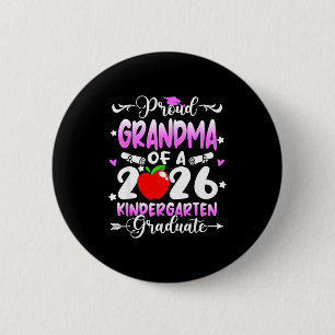 Badge Rond 5 Cm Fière grand-mère de la promotion 2026 de diplômés