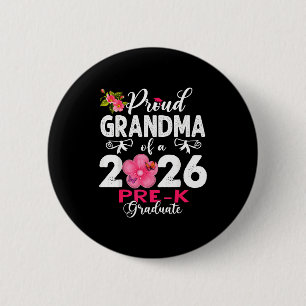 Badge Rond 5 Cm Fière grand-mère de la promotion 2026 de maternell