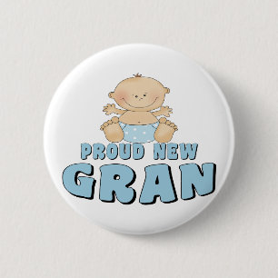 Badge Rond 5 Cm Fière nouvelle T-Shirt de Gran