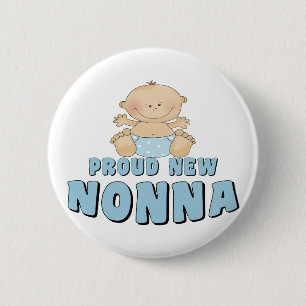 Badge Rond 5 Cm Fière nouvelle T-Shirt Nonna