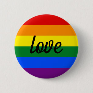 Badge Rond 5 Cm Fierté arc-en-ciel