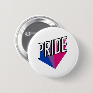 Badge Rond 5 Cm Fierté bisexuelle éclatée