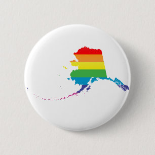 Badge Rond 5 Cm fierté de l'alaska.