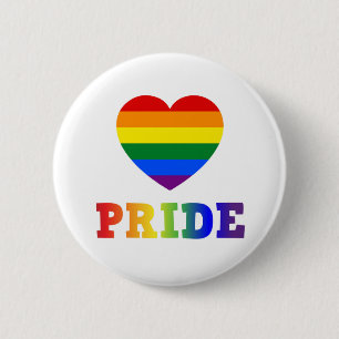 Badge Rond 5 Cm Fierté du coeur