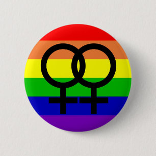 Badge Rond 5 Cm Fierté lesbienne