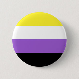 Badge Rond 5 Cm Fierté non binaire