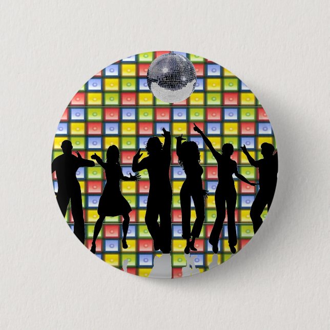 Badge Rond 5 Cm Fièvre de danse (Devant)