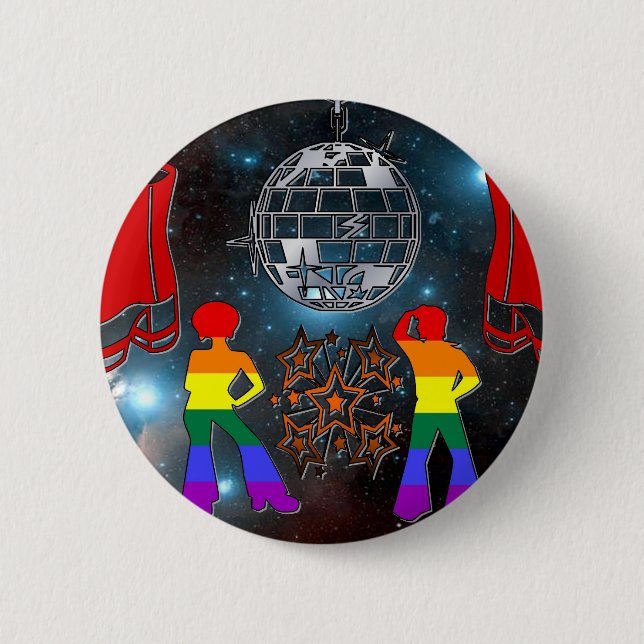 Badge Rond 5 Cm Fièvre de disco (Devant)