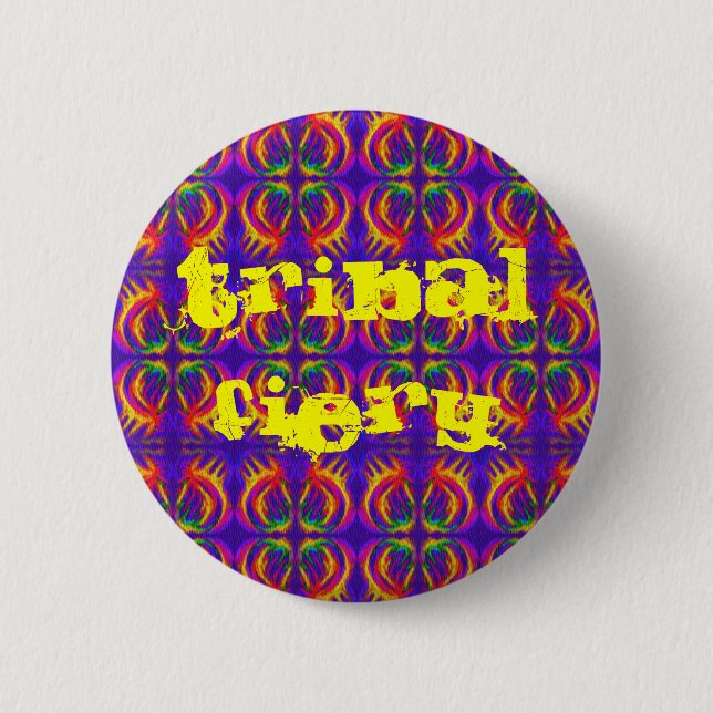 Badge Rond 5 Cm Fièvre tribale (Devant)