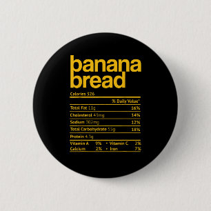 Badge Rond 5 Cm Fil de Banane Nutrition Faits Drôle Thanksgiving C