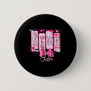 Badge Rond 5 Cm Fille au stéthoscope à nœud coquette Nicu Valentin