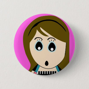 BADGE ROND 5 CM FILLE DE BUBU