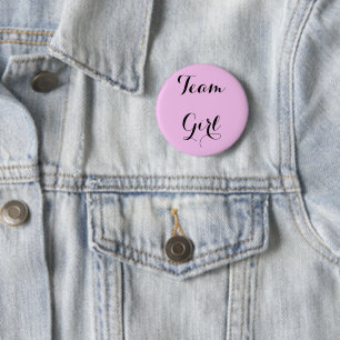 Badge Rond 5 Cm fille de l'équipe - bouton du parti