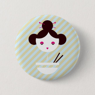 Badge Rond 5 Cm Fille de miso