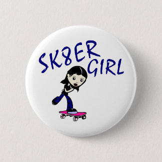 Badge Rond 5 Cm fille de sk8er