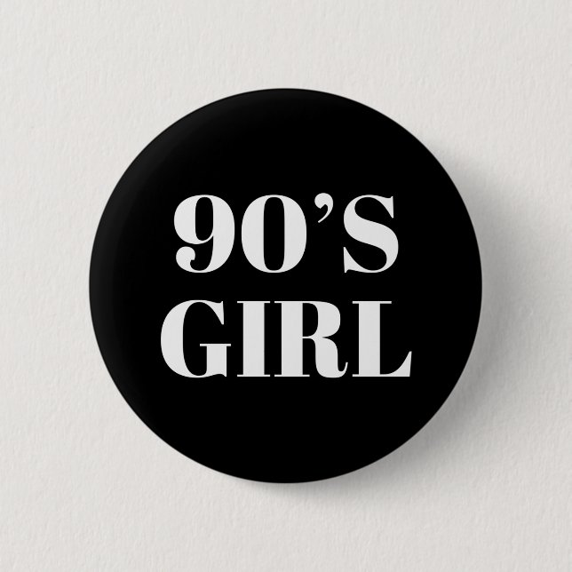 Badge Rond 5 Cm Fille des années 90 (Devant)